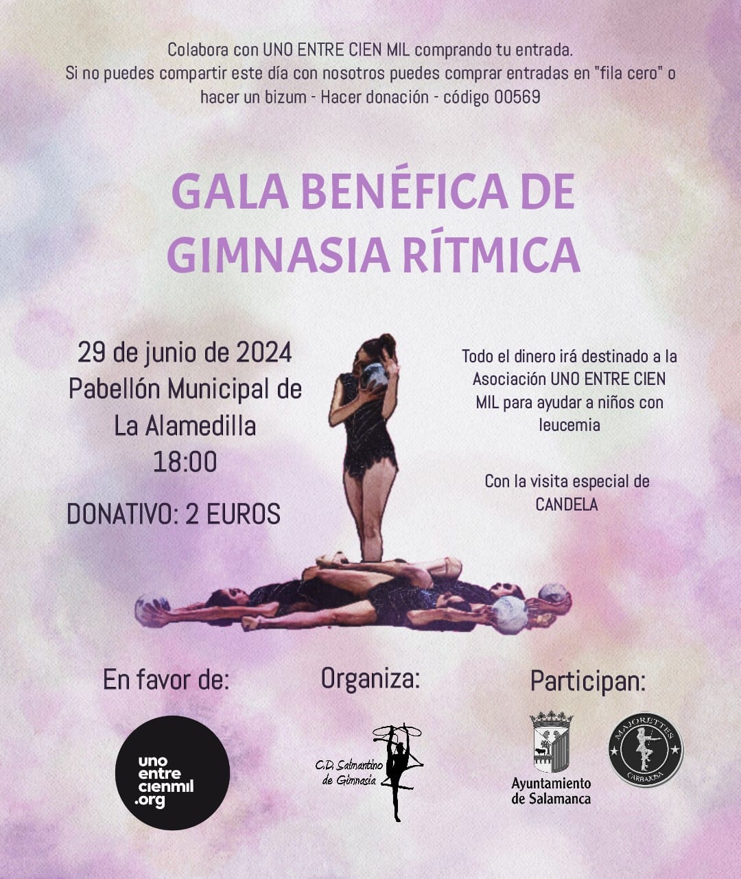 Cartel de la Gala Benéfica de Gimnasia Rítmica