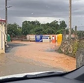 La tromba de agua convierte en ríos las calles de algunos pueblos del Campo Charro