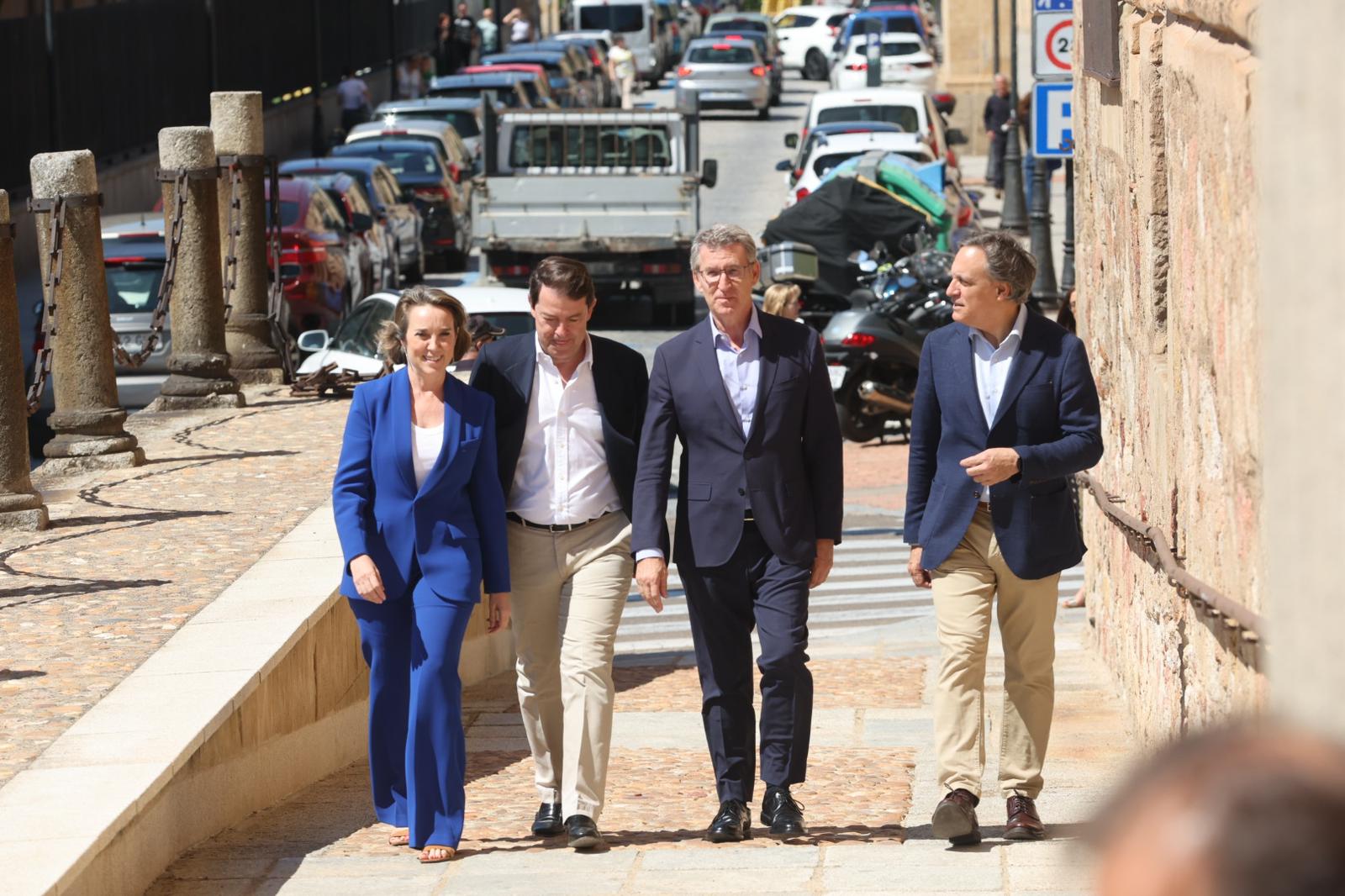 De Mañueco a Feijóo pasando por Ayuso: la reunión del PP en Salamanca