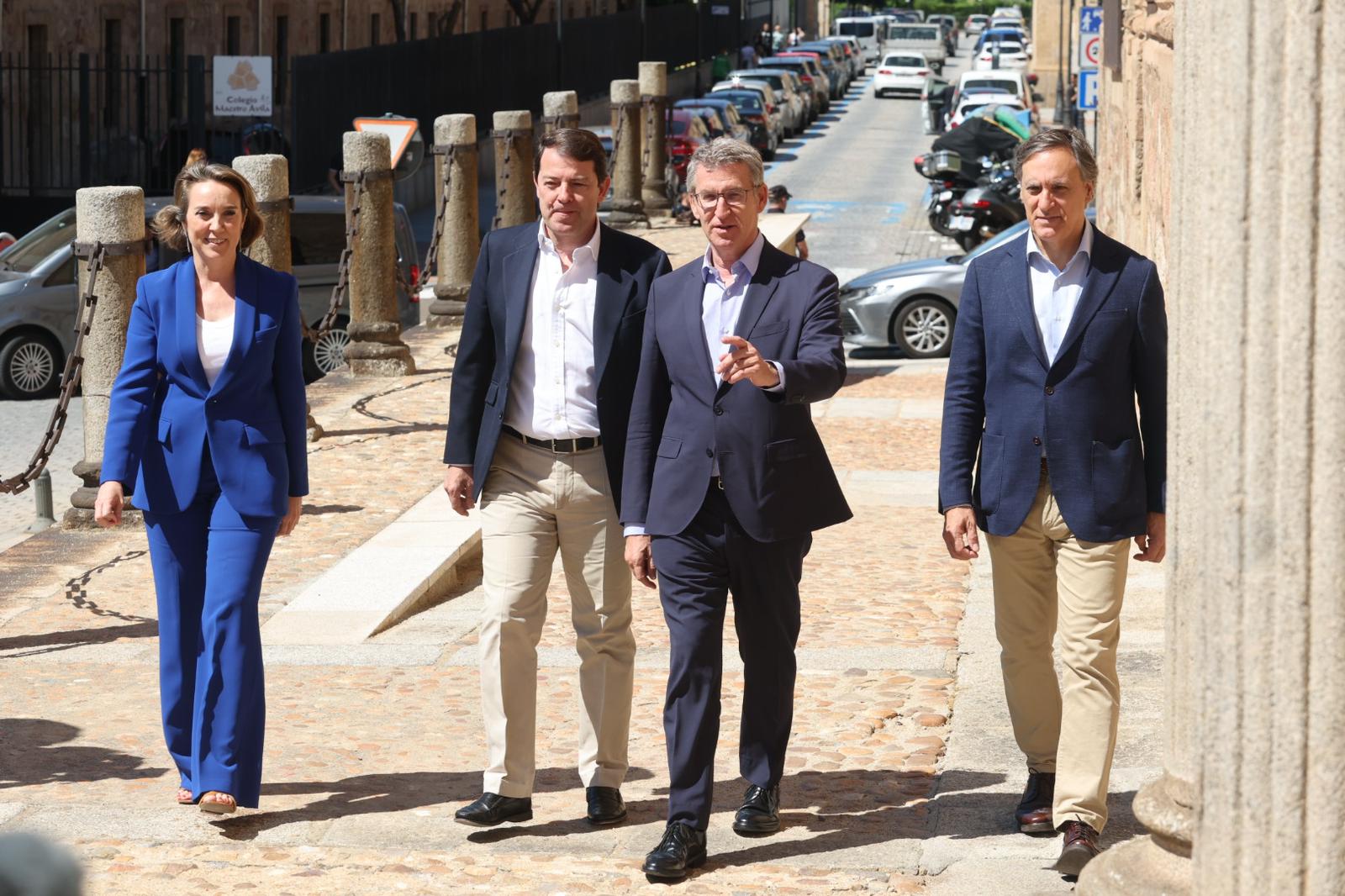 De Mañueco a Feijóo pasando por Ayuso: la reunión del PP en Salamanca