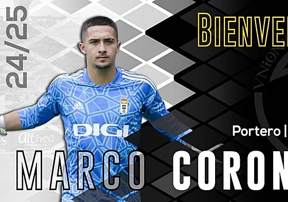 Marco Coronas llega a Salamanca para defender la portería de Unionistas
