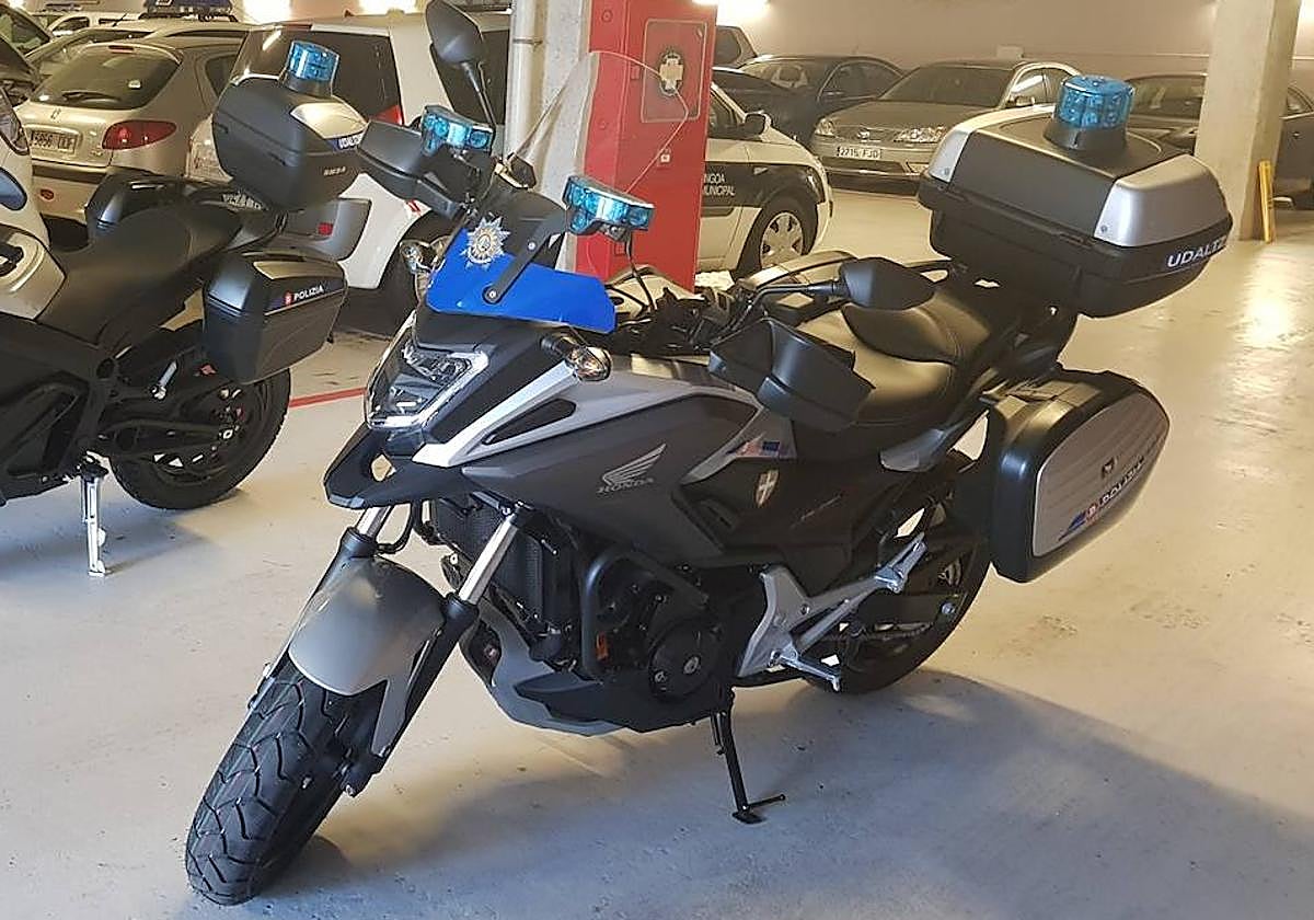 Moto policial de un ayuntamiento.