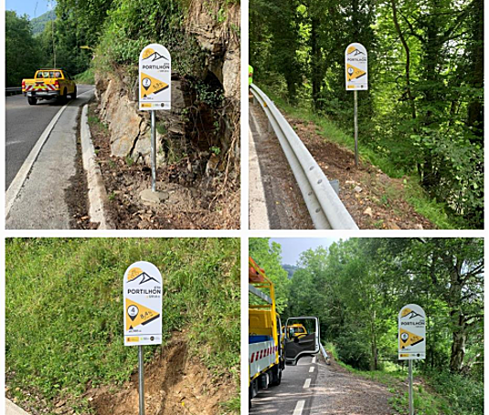 Placas informativas para ciclismo deportivo