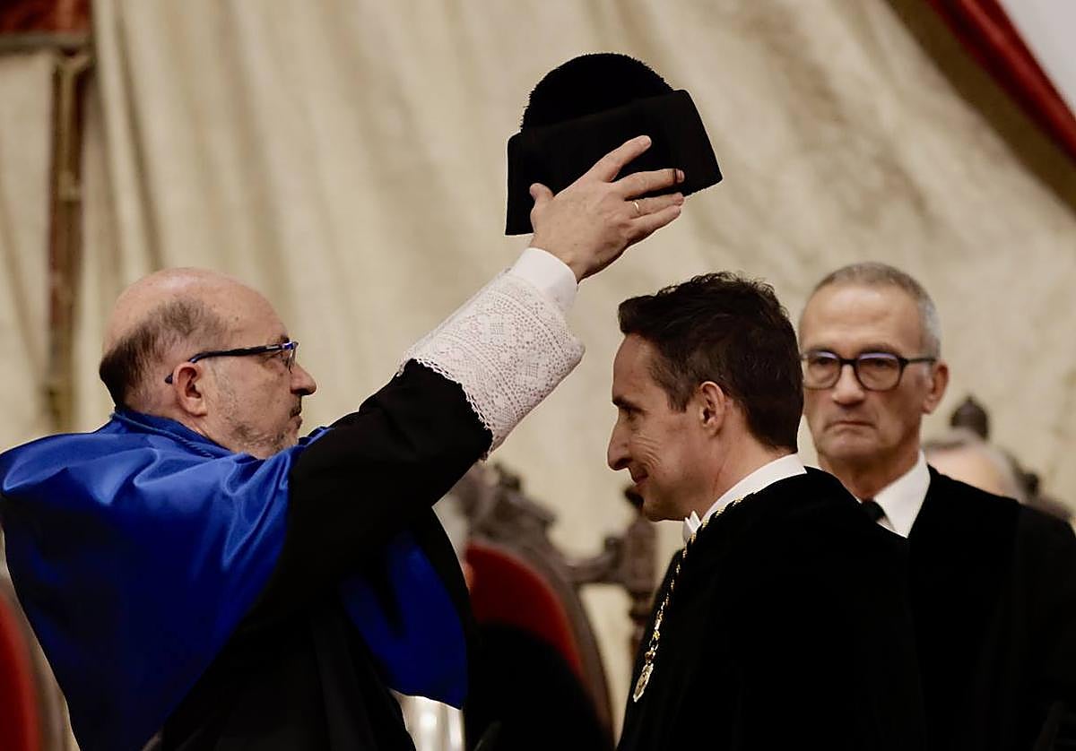 Juan Manuel Corchado, el día de su toma de posesión.