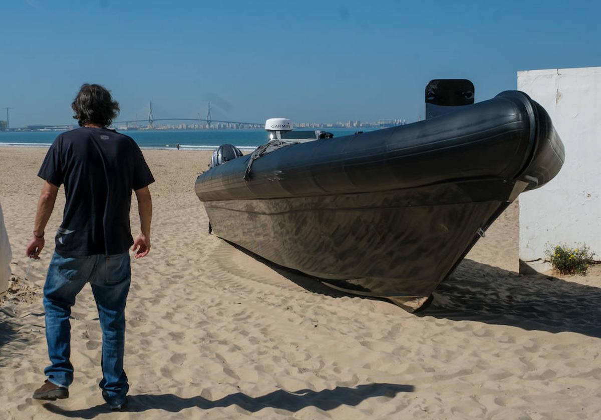 Planeadora recientemente aparecida en una playa del sur de España.