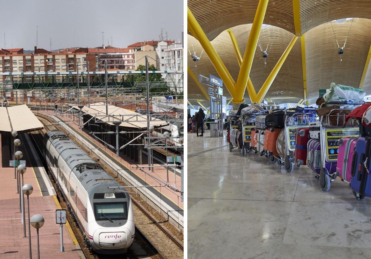 La estación de Salamanca y Terminal T4.