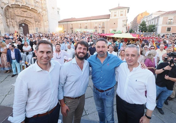 Juan García-Gallardo y Santiago Abascal, en un acto en Valladolid en julio del año pasado.
