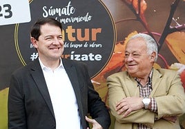 Fernández Mañueco y Santonja, en un acto.