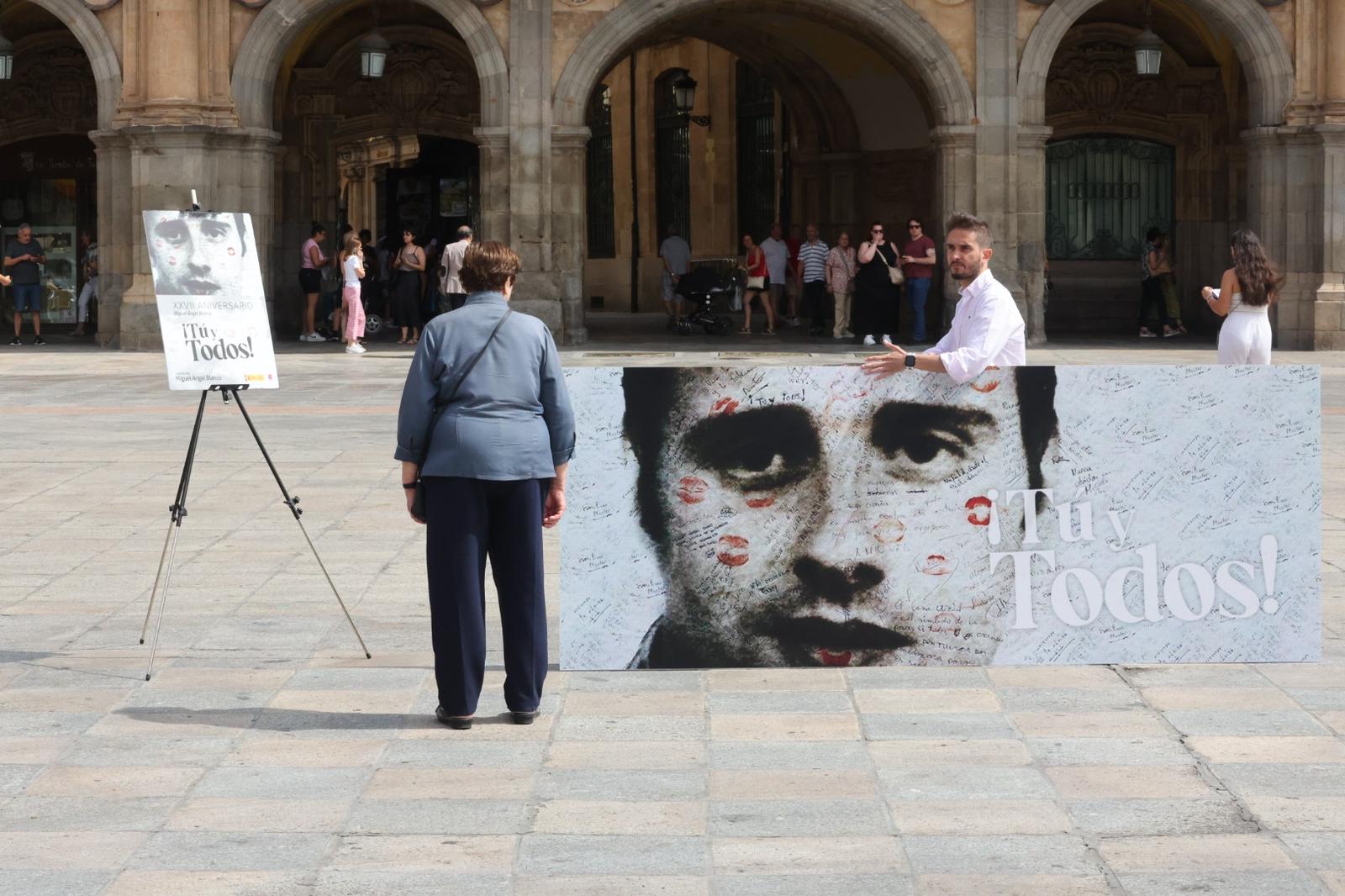 El acto en memoria de Miguel Ángel Blanco, en imágenes