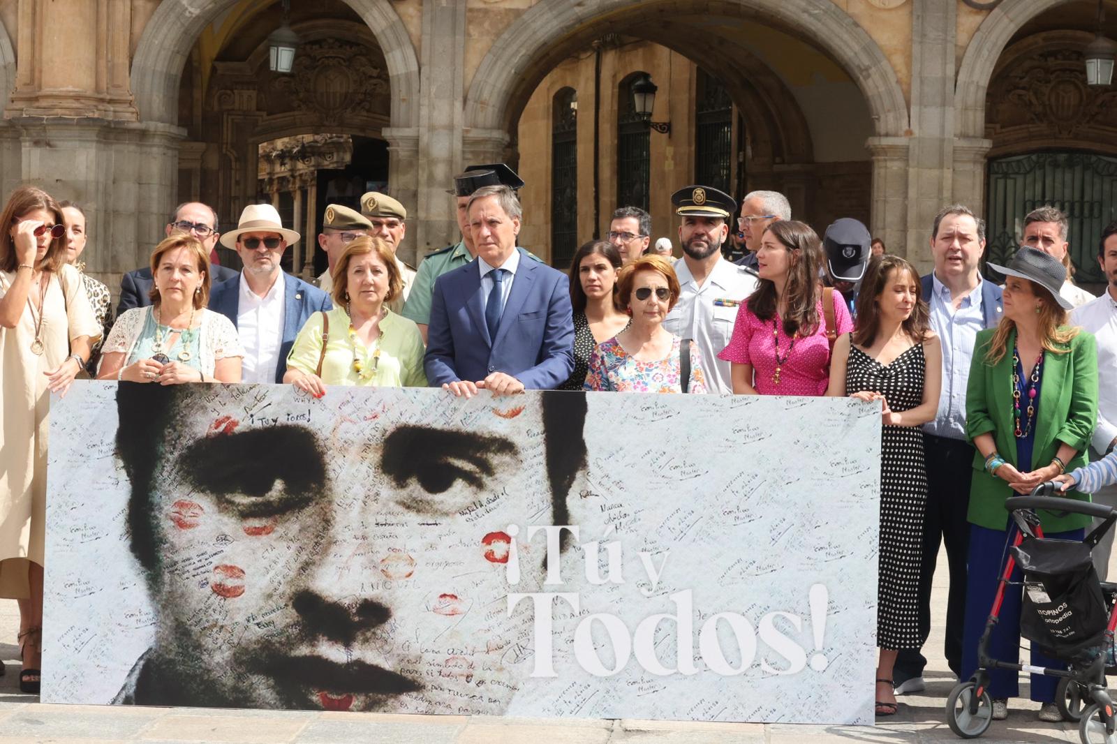 El acto en memoria de Miguel Ángel Blanco, en imágenes