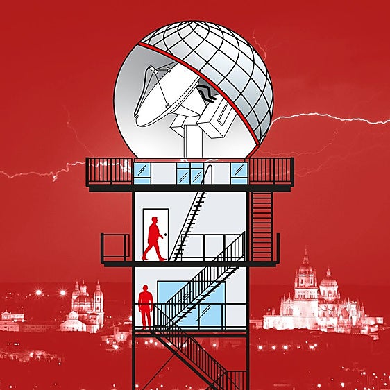 Así funciona la torre 'cazatormentas' de Salamanca: el radar que sabe si un temporal será catastrófico