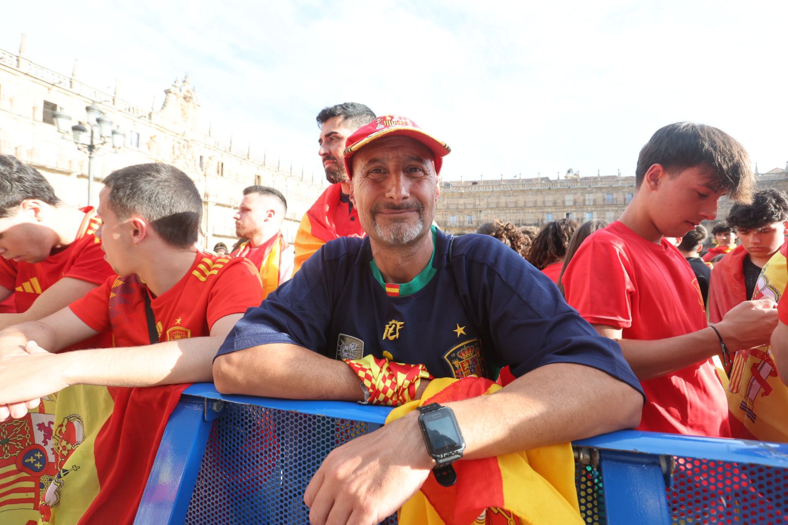 La Plaza Mayor espera la victoria de La Roja
