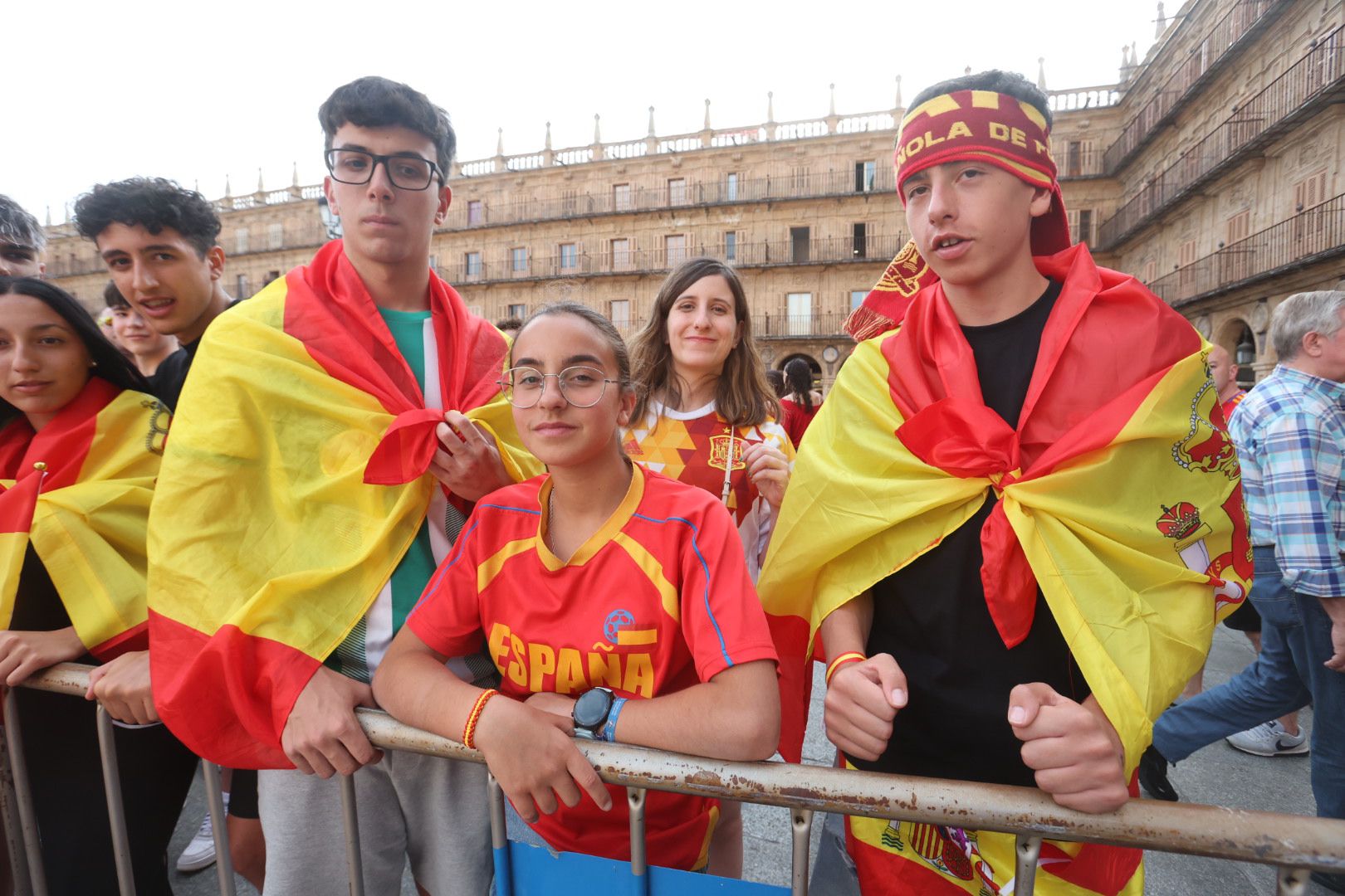 La Plaza Mayor espera la victoria de La Roja