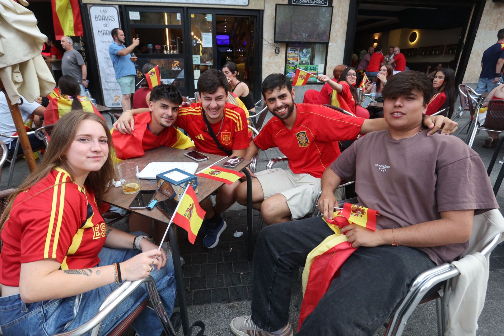 La Plaza Mayor espera la victoria de La Roja