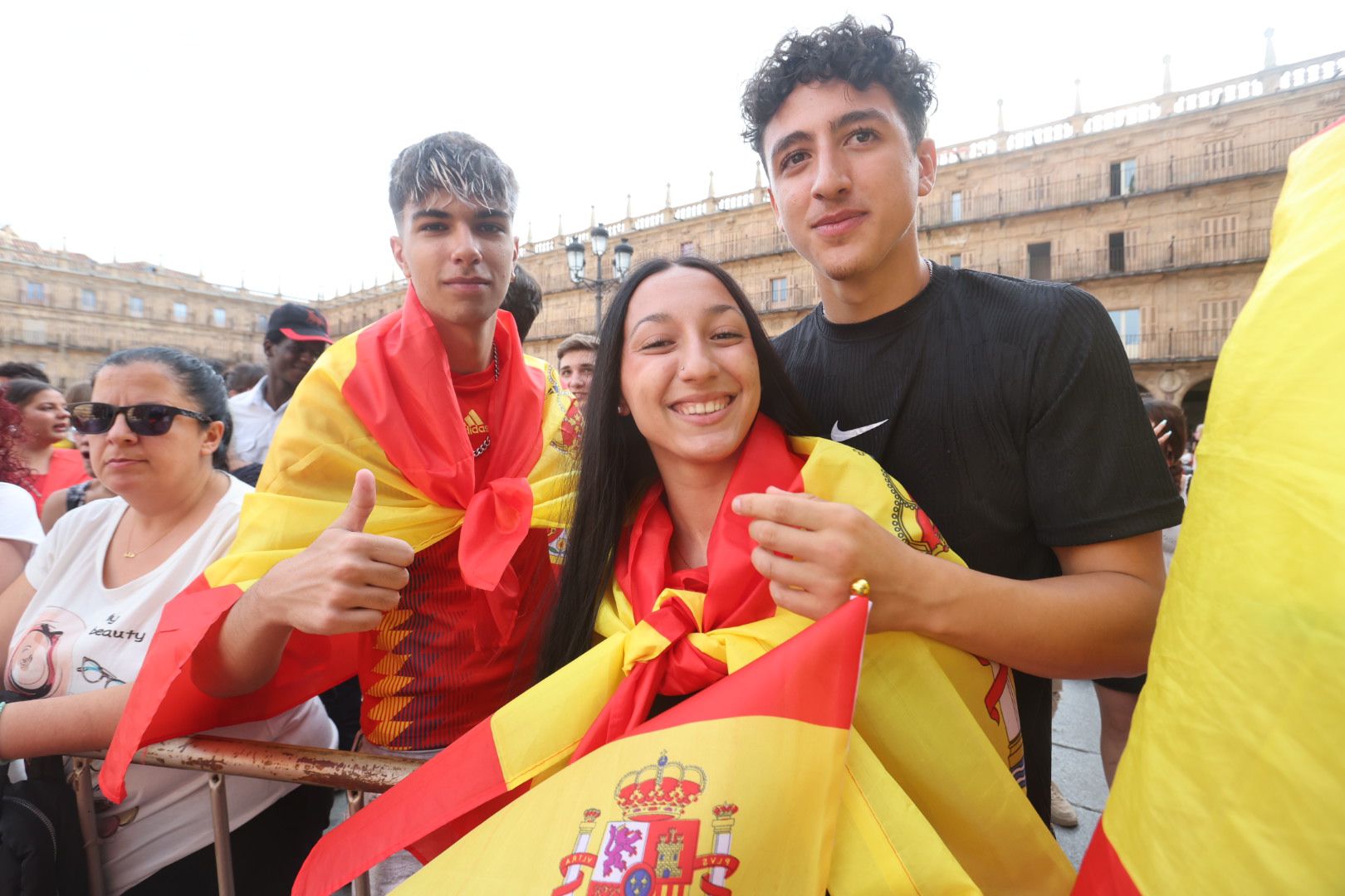 La Plaza Mayor espera la victoria de La Roja