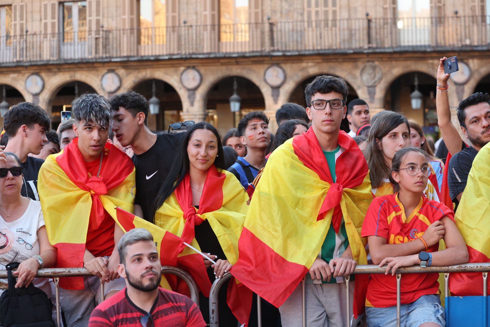 La Plaza Mayor espera la victoria de La Roja