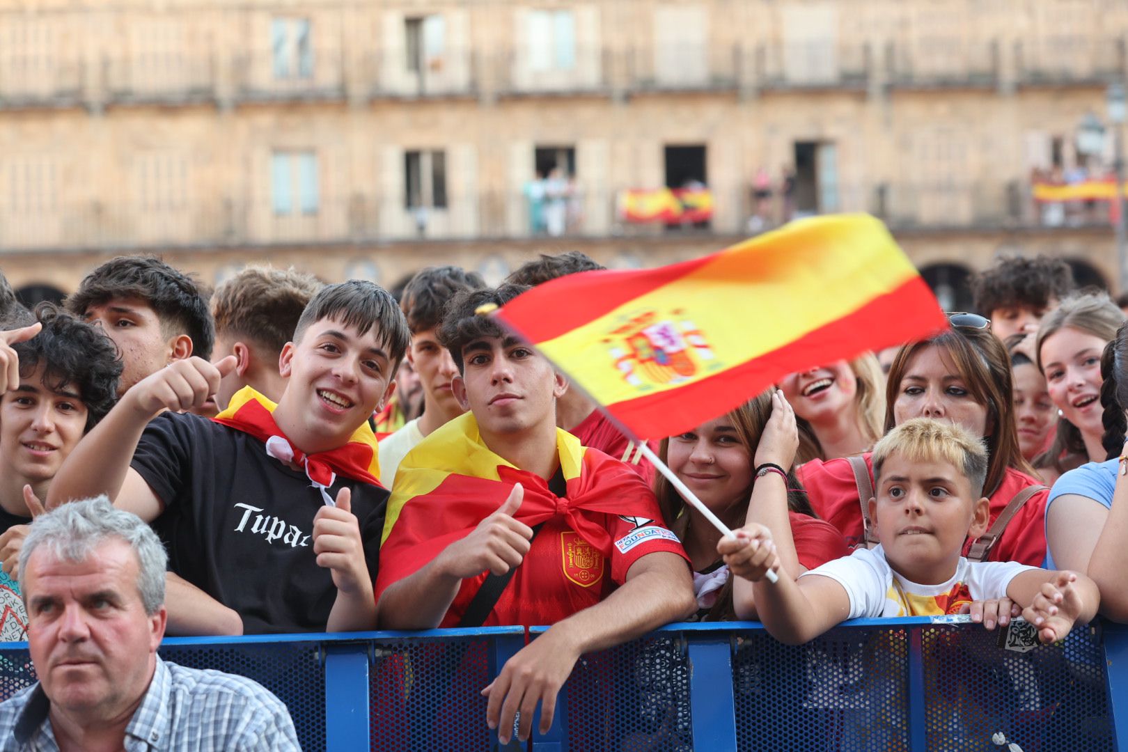 La Plaza Mayor espera la victoria de La Roja