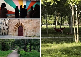 El DA2, la Iglesia de San Marcos, el parque de los Jesuitas y el parque de Huerta Otea.