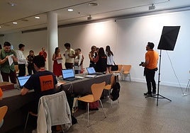 Imagen de uno de los casting para participar en el rodaje de la serie