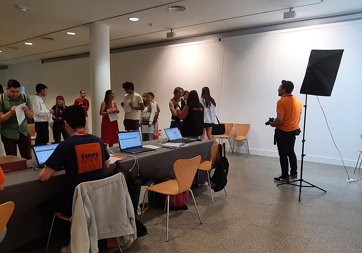 Imagen de uno de los casting para participar en el rodaje de la serie