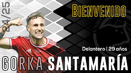 Cartel de bienvenida al delantero vasco