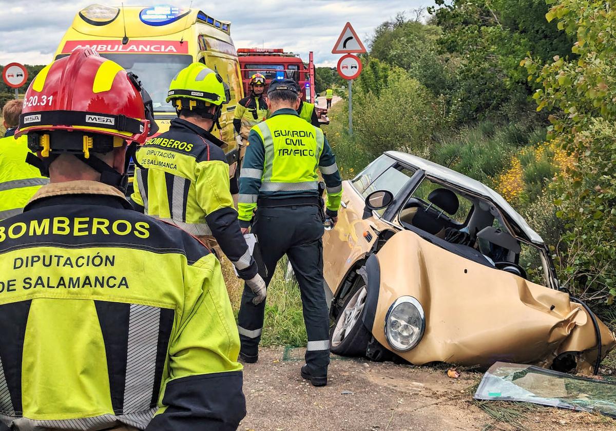 Accidente mortal de una mujer tras sufrir una salida de vía en El Bodón.