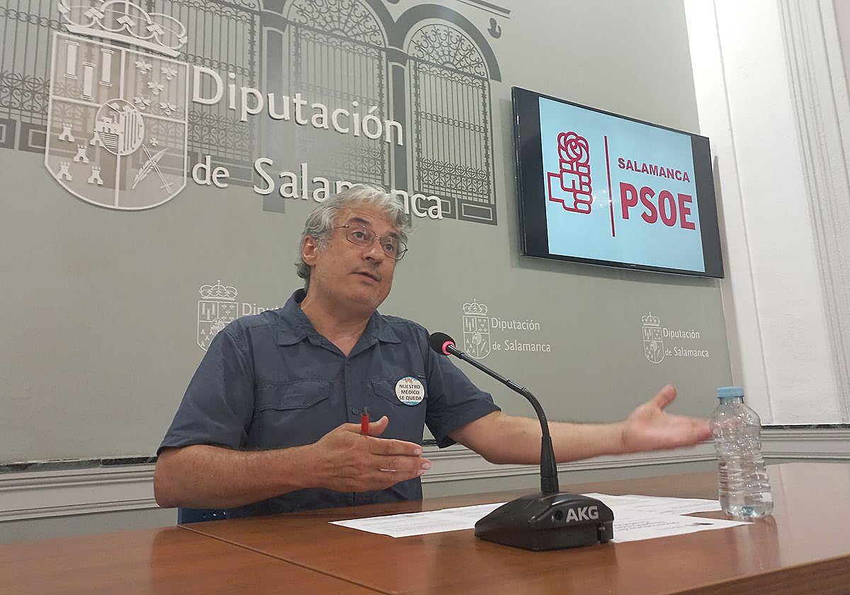 Fernando Rubio, portavoz del Grupo Socialista en la Diputación Provincial de Salamanca.