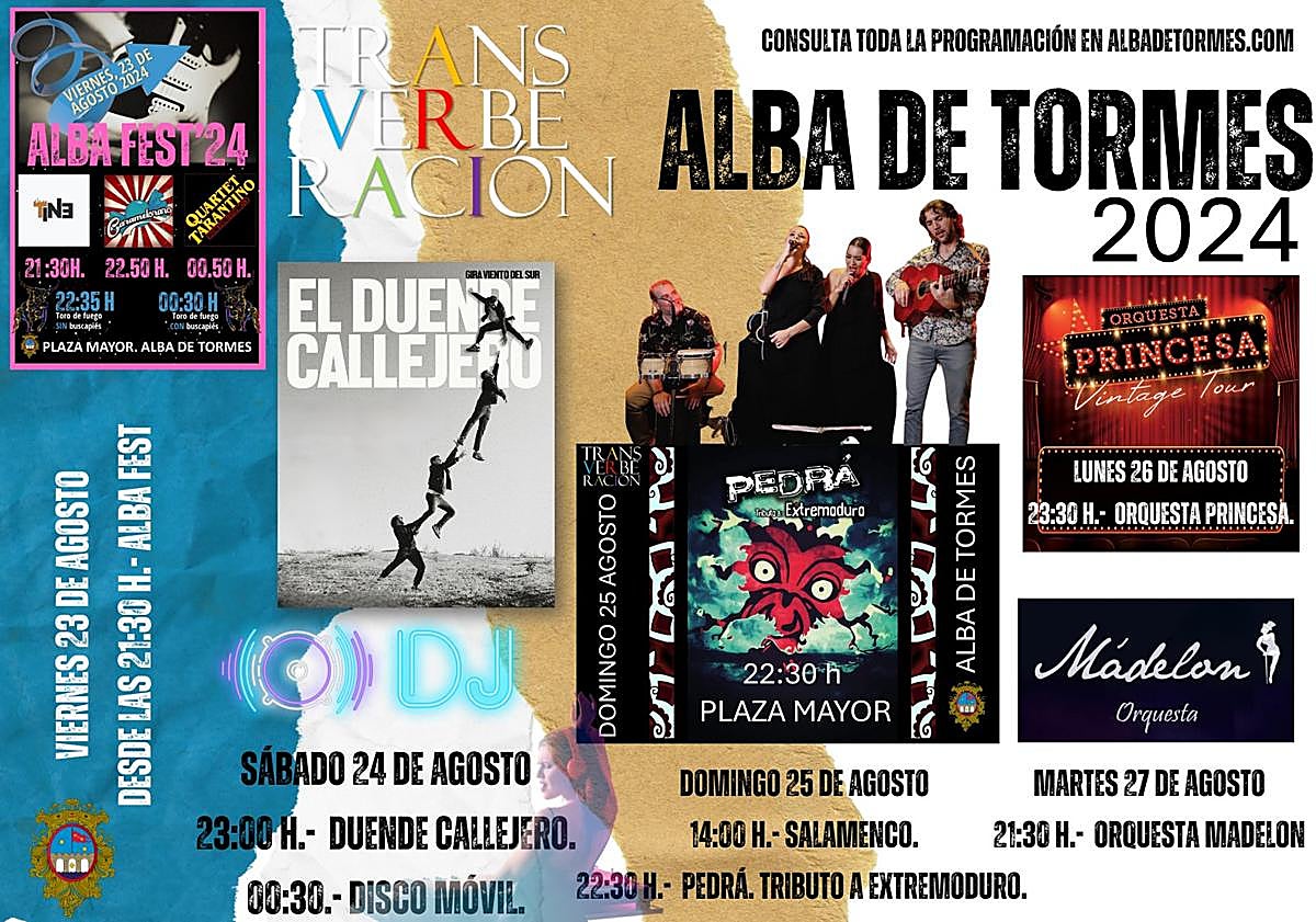 Imagen principal - Carteles con diferentes actividades