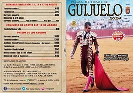 Listado de precios de los eventos