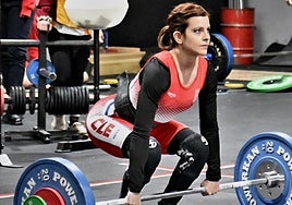 La levantadora salmantina Elena Redondo.