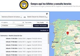 Monbus ya tiene a la venta en su web los billetes del bus Salamanca-Madrid