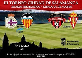 Cartel del torneo.