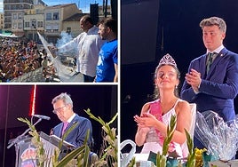 El chupinazo, el pregón y la reina de las fiestas en Guijuelo.