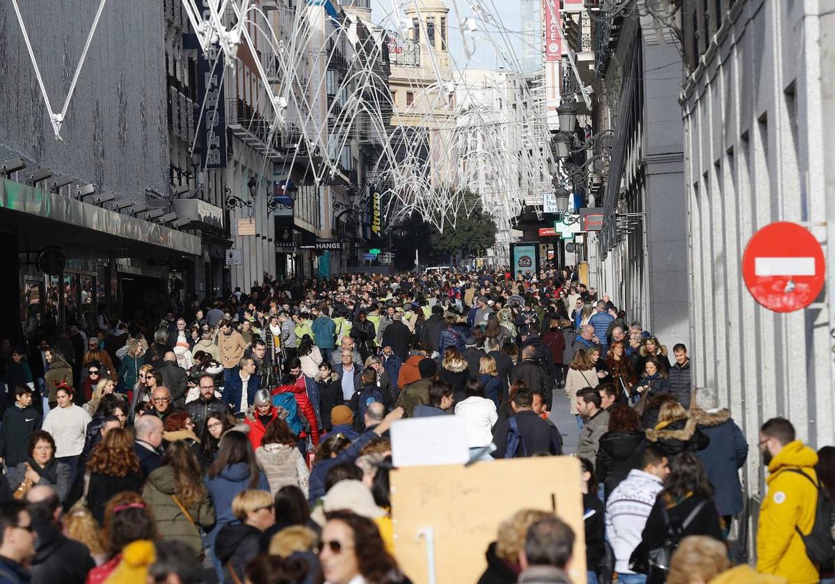 Imagen de archivo de la calle Preciados de Madrid