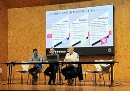 Un momento de la asamblea de este sábado.