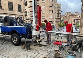Estudio geotécnico para instalar el ascensor en las escaleras de Gran Vía.