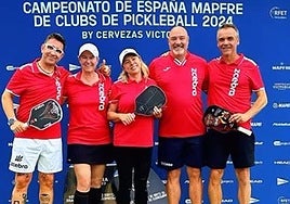 Equipo del Pickleball Salamanca ganador del Nacional.