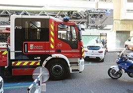 Bomberos y Policía Local de Salamanca, en una imagen de archivo.