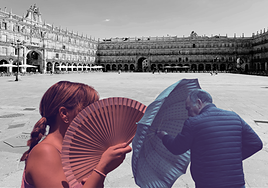 Ilustración de las temperaturas de noviembre en Salamanca.