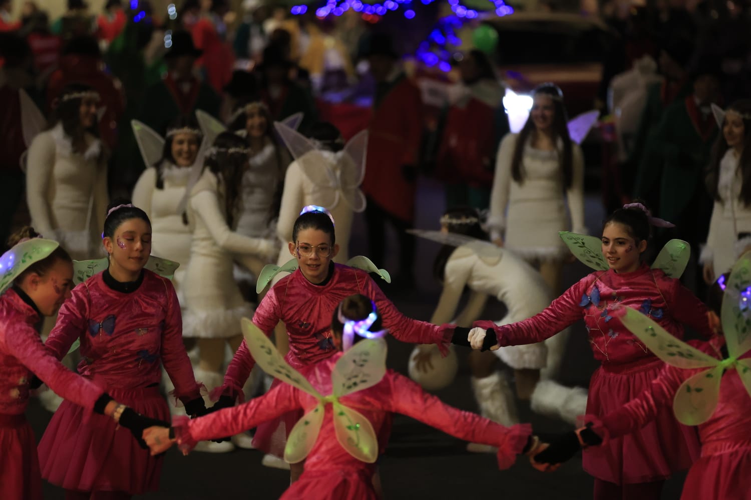 Papá Noel se deja ver en la Cabalgaza de Salamanca