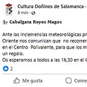 Últimos avisos de posibles cambios de los pueblos de Salamanca para sus Cabalgatas