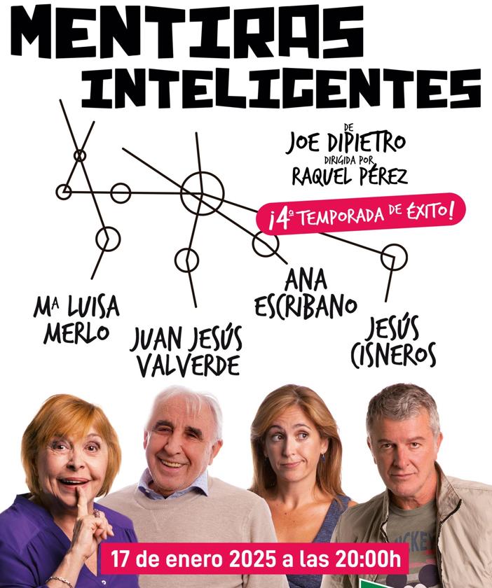 Cartel oficial de la obra 'Mentiras Inteligentes'