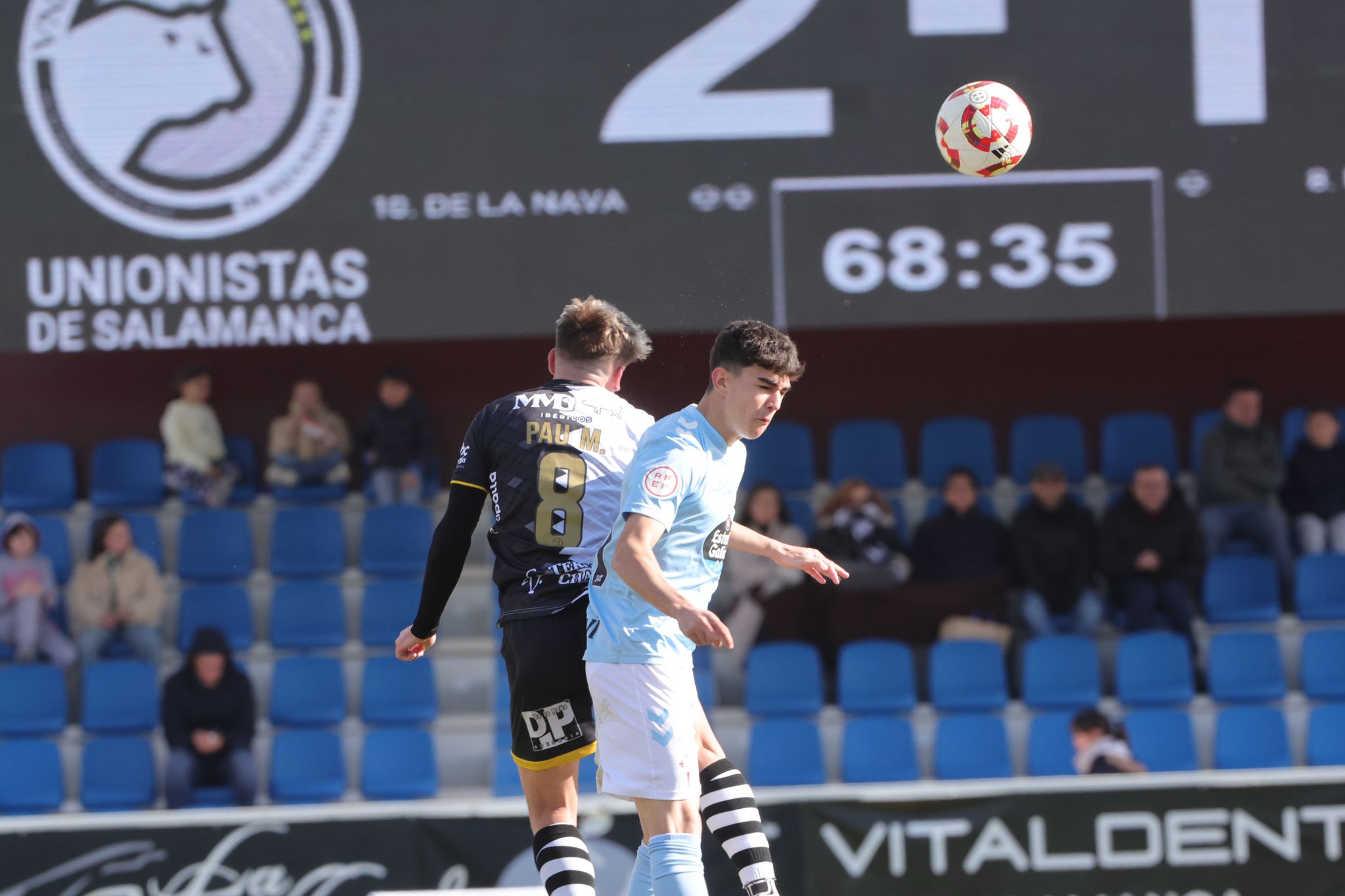 El partido entre el Unionistas y el Celta B, en imágenes