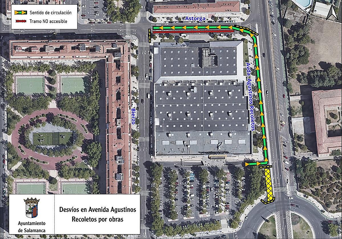 La calle de Salamanca que permanecerá cerrada durante una semana