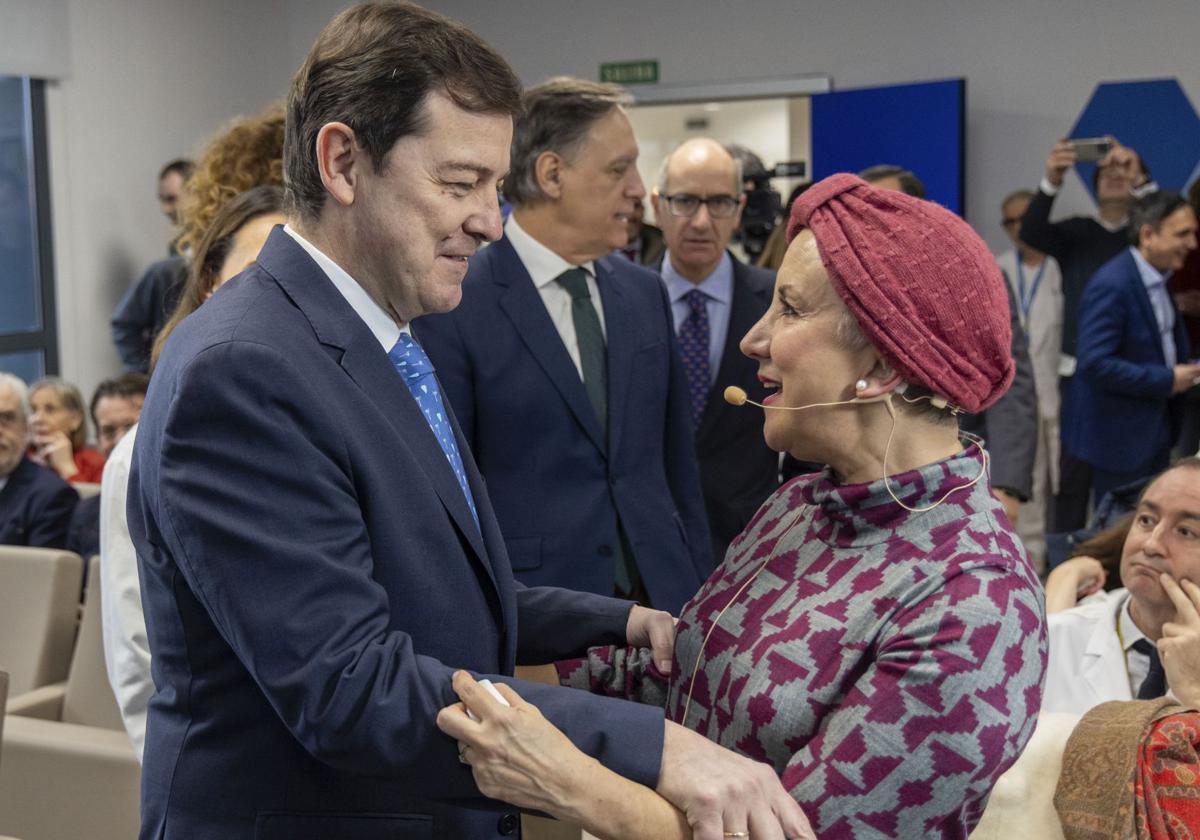 El presidente de la Junta de Castilla y León, Alfonso Fernández Mañueco, participa en el acto de presentación de la nueva tecnología HIFU en la Sanidad de Castilla y León.