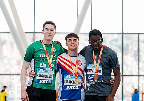 Nuevo éxito del atletismo de Salamanca: Rodrigo Dango, bronce en el Nacional sub23