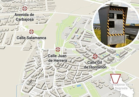 Así serán los radares de este gran pueblo de Salamanca: cuatro cabinas y un cinemómetro