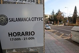 Oficinas del Salamanca City en la avenida de Villamayor.