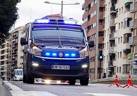 Imagen de archivo de un furgón de Policia Nacional