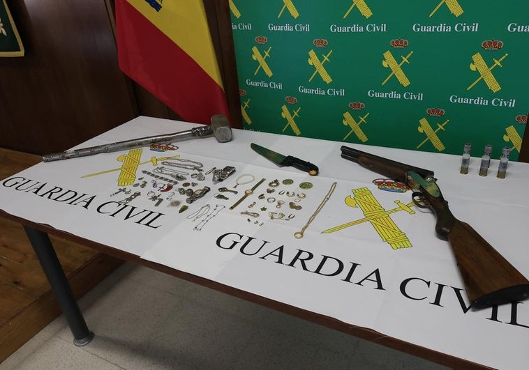 El botín incautado por la Guardia Civil